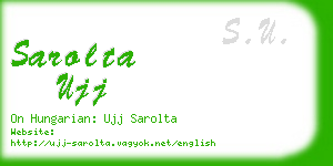 sarolta ujj business card